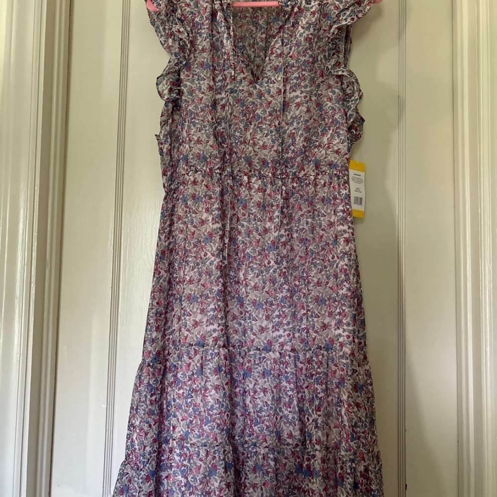 BB Dakota Floral Maxi Dress - Purple and Pink